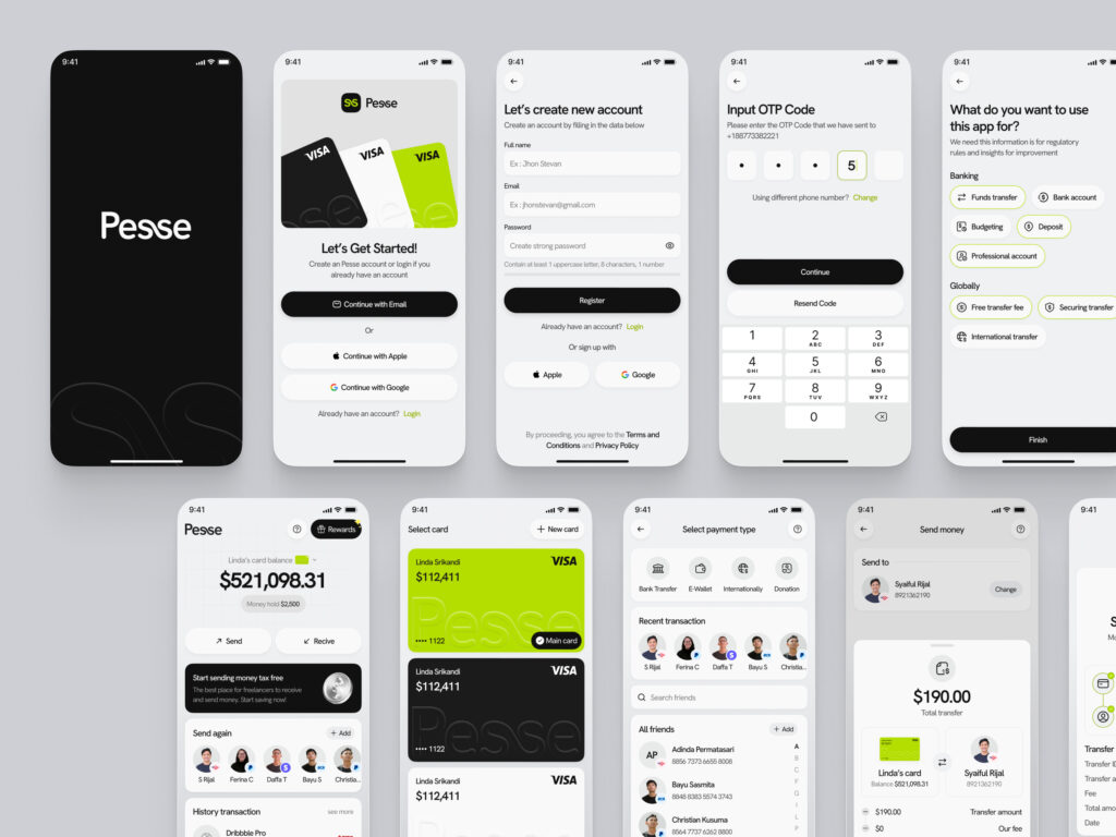 Pesse app development