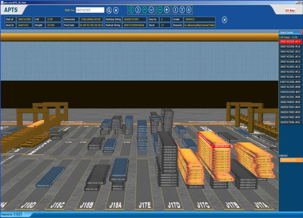 3D Yard management system